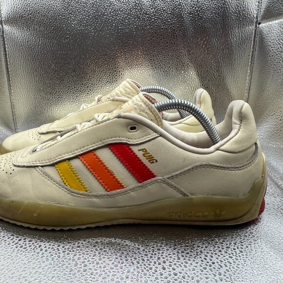 Size 9.5 Adidas‎ Lucas Puig Cream Multi Gradient Mens Leather Skate Shoes GZ2765